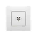 Legrand - Prise TV avec cadre NILOE blanche