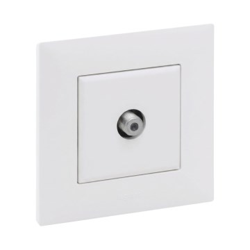 Legrand - Prise TV avec cadre NILOE STEP blanche