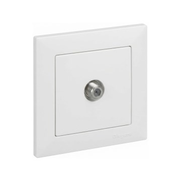 Legrand - Prise TV avec cadre SUNO blanche
