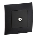 Legrand - Prise TV NILOE avec cadre, noire
