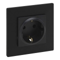 Legrand - SCHUKO wandcontactdoos met afdekraam NILOE STEP 250V zwart