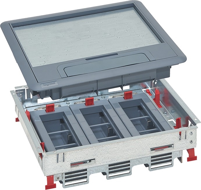 LEGRAND - Vloerdoos voor dubbele vloeren 18 modules (9 apparaten 45x45)