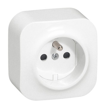 Legrand - Wandcontactdoos voor huishoudelijk gebruik FORIX 250V wit