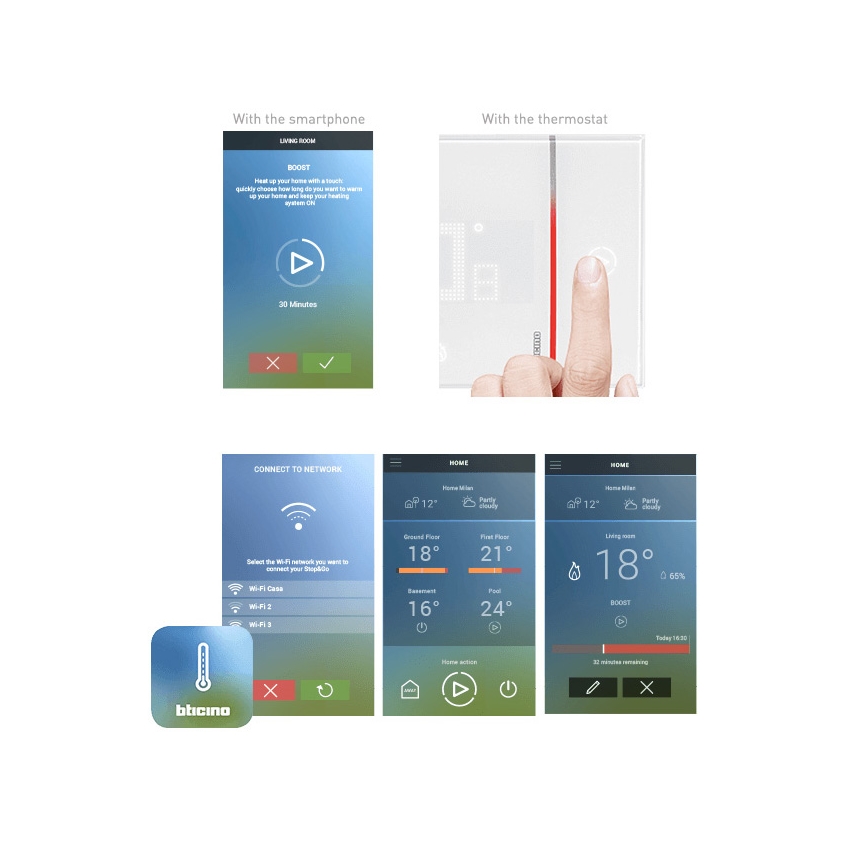 Legrand X8000 - Thermostaat ELIOT SMART 230V