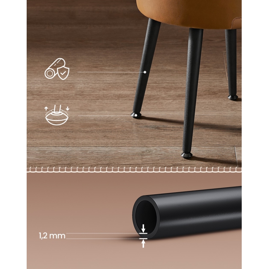 Leren poef CORE cognac