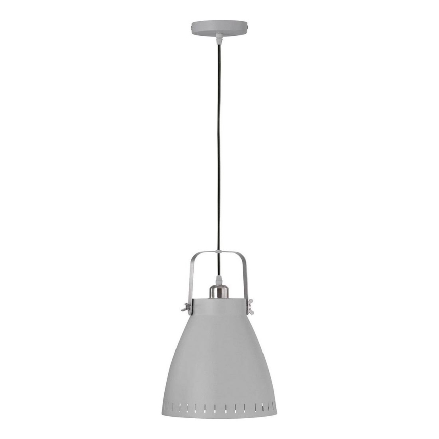 Leuchten Direkt 11059-15 - Hanglamp aan een koord EVA 1xE27/60W/230V diameter 21,5 cm grijs