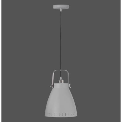 Leuchten Direkt 11059-15 - Hanglamp aan een koord EVA 1xE27/60W/230V diameter 21,5 cm grijs
