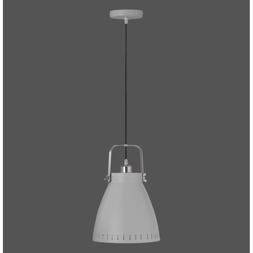 Leuchten Direkt 11059-15 - Hanglamp aan een koord EVA 1xE27/60W/230V diameter 21,5 cm grijs