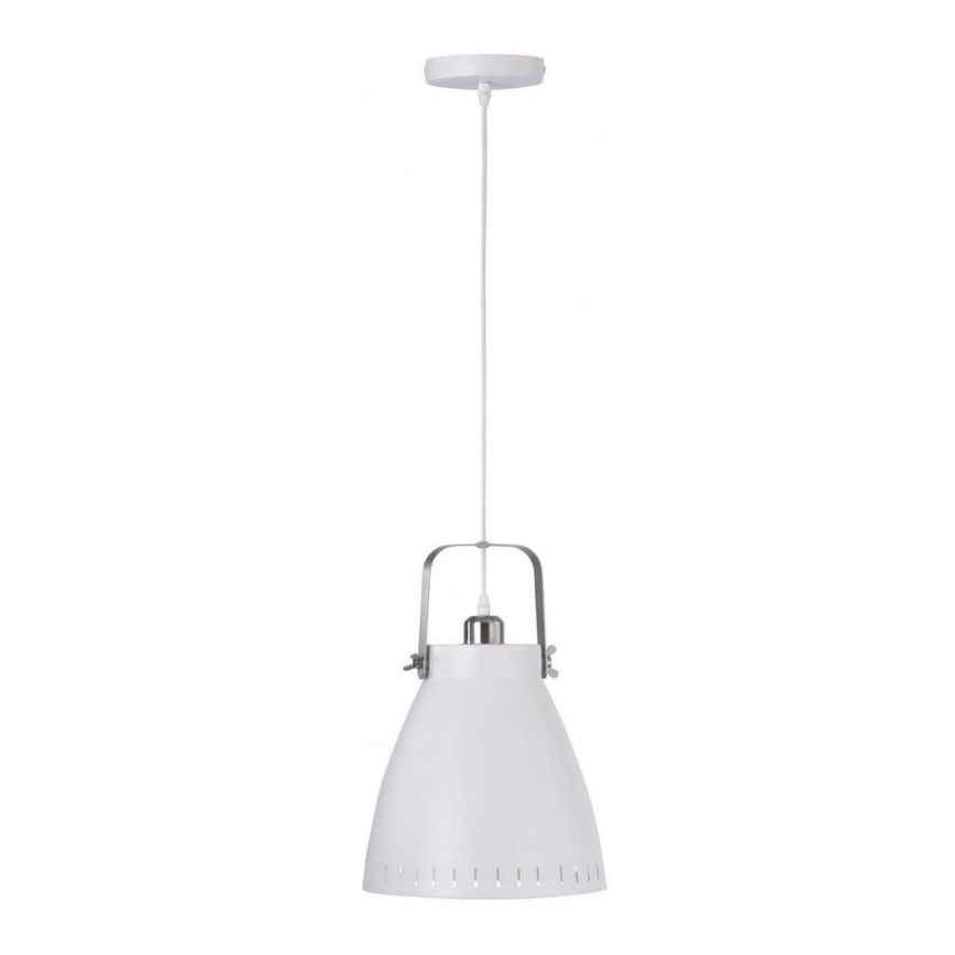 Leuchten Direkt 11059-16 - Hanglamp aan een koord EVA 1xE27/60W/230V diameter 21,5 cm wit