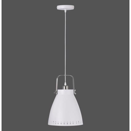 Leuchten Direkt 11059-16 - Hanglamp aan een koord EVA 1xE27/60W/230V diameter 21,5 cm wit