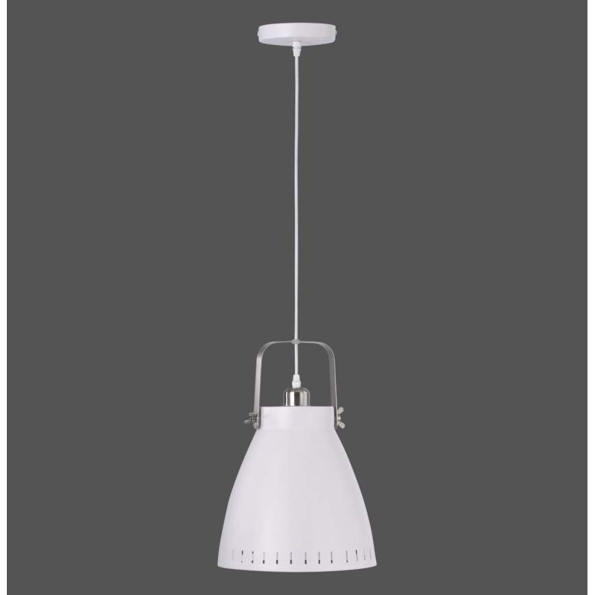 Leuchten Direkt 11059-16 - Hanglamp aan een koord EVA 1xE27/60W/230V diameter 21,5 cm wit