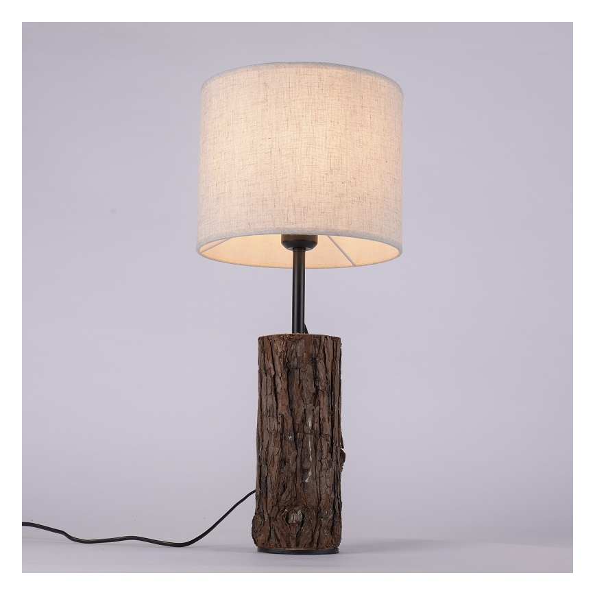 Leuchten Direkt 11233-79 - Bureaulamp BARK 1xE27/40W/230V hout