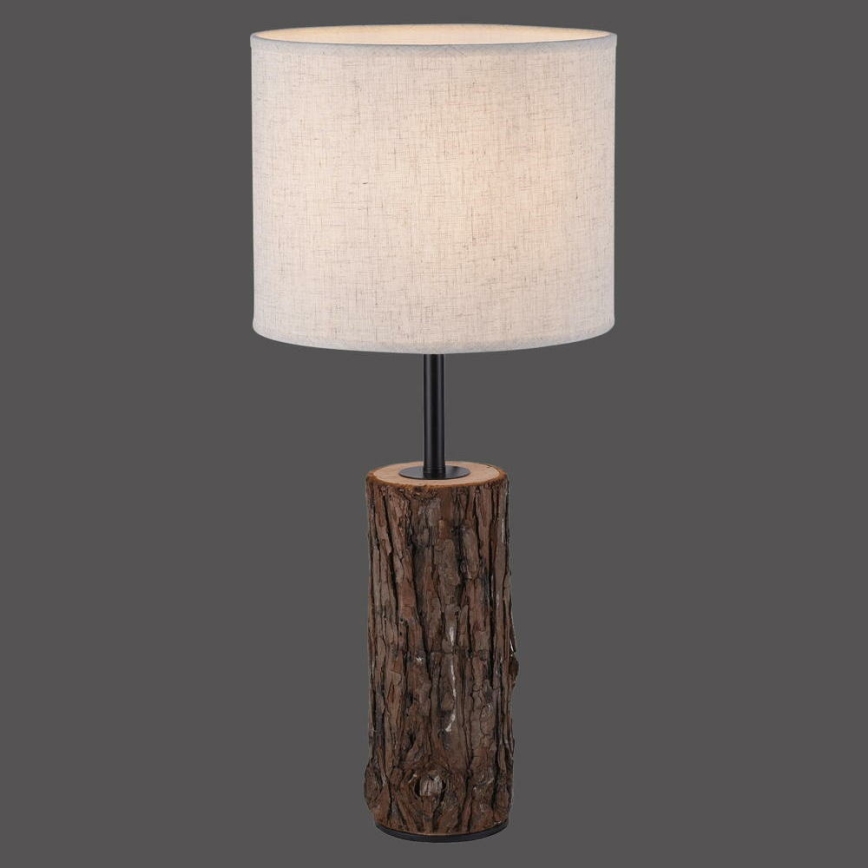 Leuchten Direkt 11233-79 - Bureaulamp BARK 1xE27/40W/230V hout
