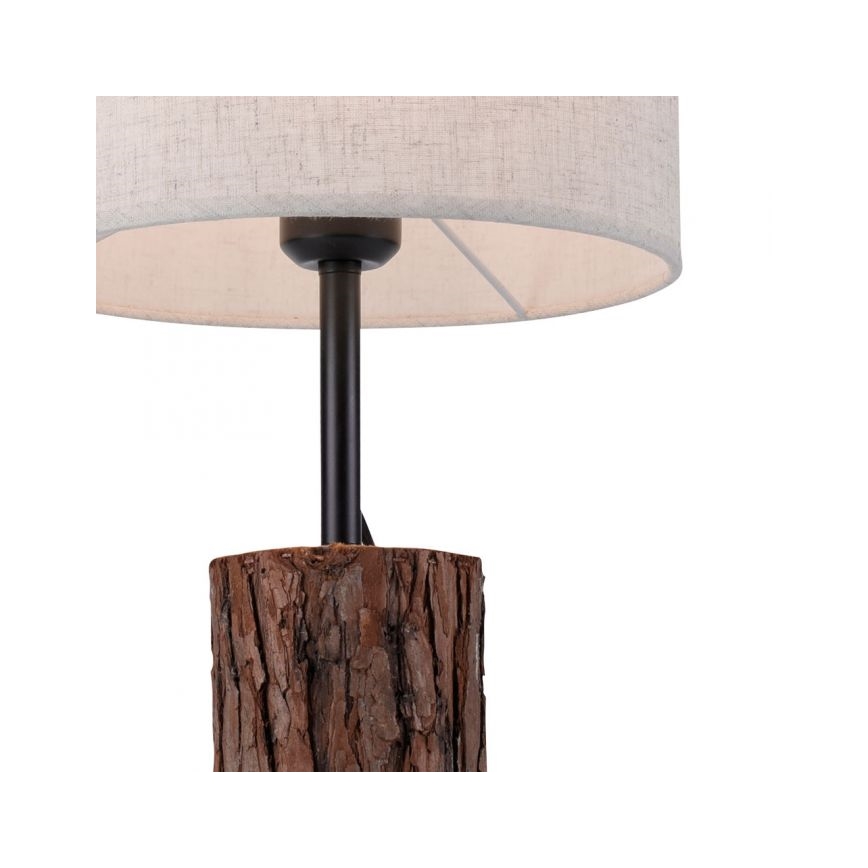 Leuchten Direkt 11233-79 - Bureaulamp BARK 1xE27/40W/230V hout