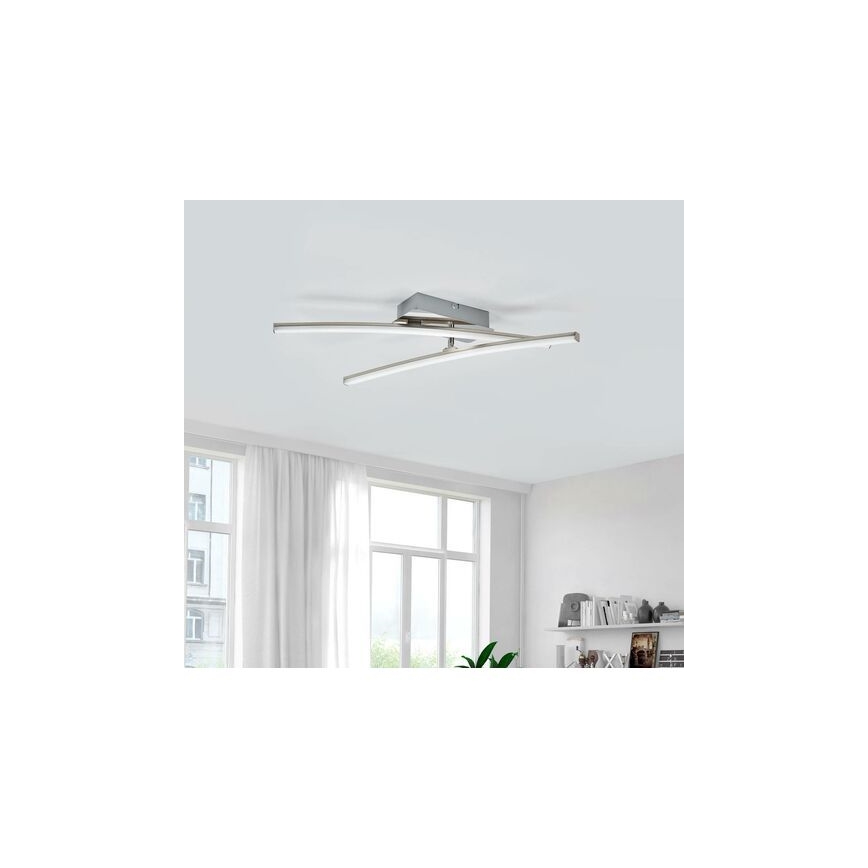 Leuchten Direkt 11270-55 - LED Hanglamp voor Oppervlak Montage SIMON 2xLED/5W/230V mat chroom