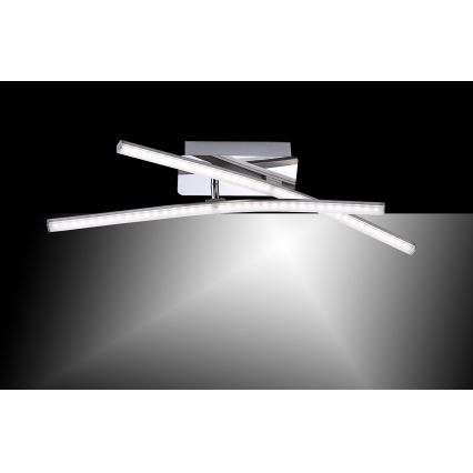 Leuchten Direkt 11270-55 - Lustre monté en surface SIMON 2xLED/5W/230V mat chrome