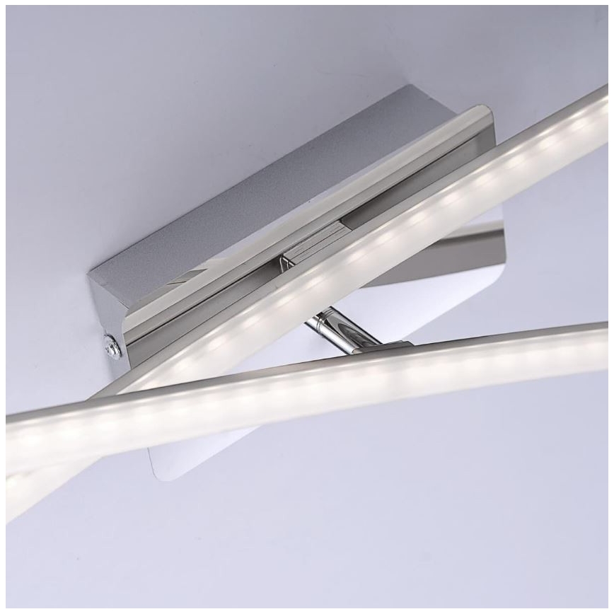 Leuchten Direkt 11272-55 - LED Hanglamp voor Oppervlak Montage SIMON 2xLED/8W/230V mat chroom