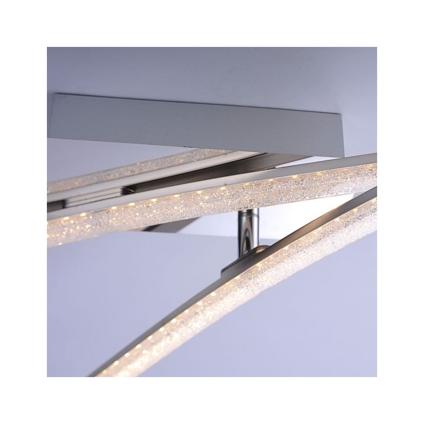 Leuchten Direkt 11290-17 - Lustre monté en surface SIMON 2xLED/5W/230V chrome brillant