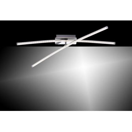 Leuchten Direkt 11291-17 - Lustre monté en surface SIMON 2xLED/8W/230V chrome brillant