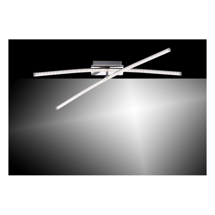 Leuchten Direkt 11292-17 - LED Hanglamp voor Oppervlak Montage SIMON 2xLED/8W/230V glanzend chroom