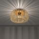 Leuchten Direkt 11412-79 - Bevestigde hanglamp RACOON 1xE27/40W/230V diameter 40 cm bamboe