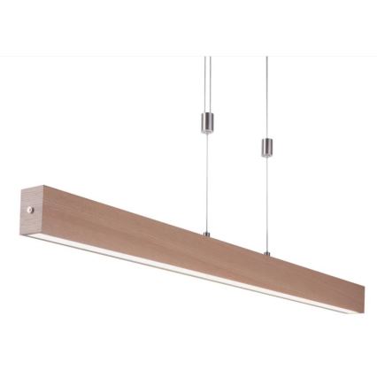 Leuchten Direkt 11420-78 - LED-hanglamp aan kabel AMANDA LED/30W/230V 2700-5000K 110 cm bruin