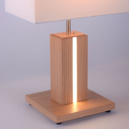 Leuchten Direkt 11421-78 - Lampe LED de table dimmable AMANDA 1xE27/40W/230V + LED/5W