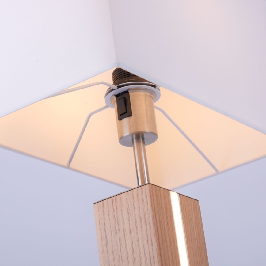 Leuchten Direkt 11421-78 - Lampe LED de table dimmable AMANDA 1xE27/40W/230V + LED/5W
