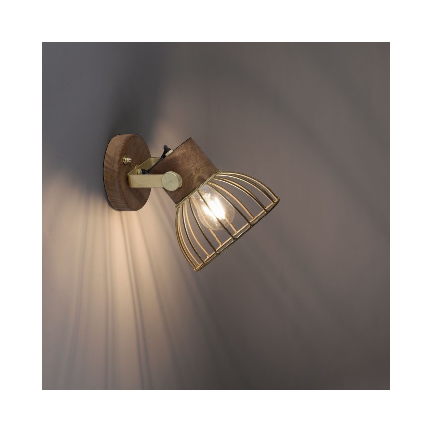 Leuchten Direkt 11486-60 - Wandspot ALAMI 1xE27/25W/230V mangoboom