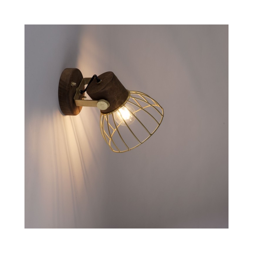 Leuchten Direkt 11486-60 - Wandspot ALAMI 1xE27/25W/230V mangoboom