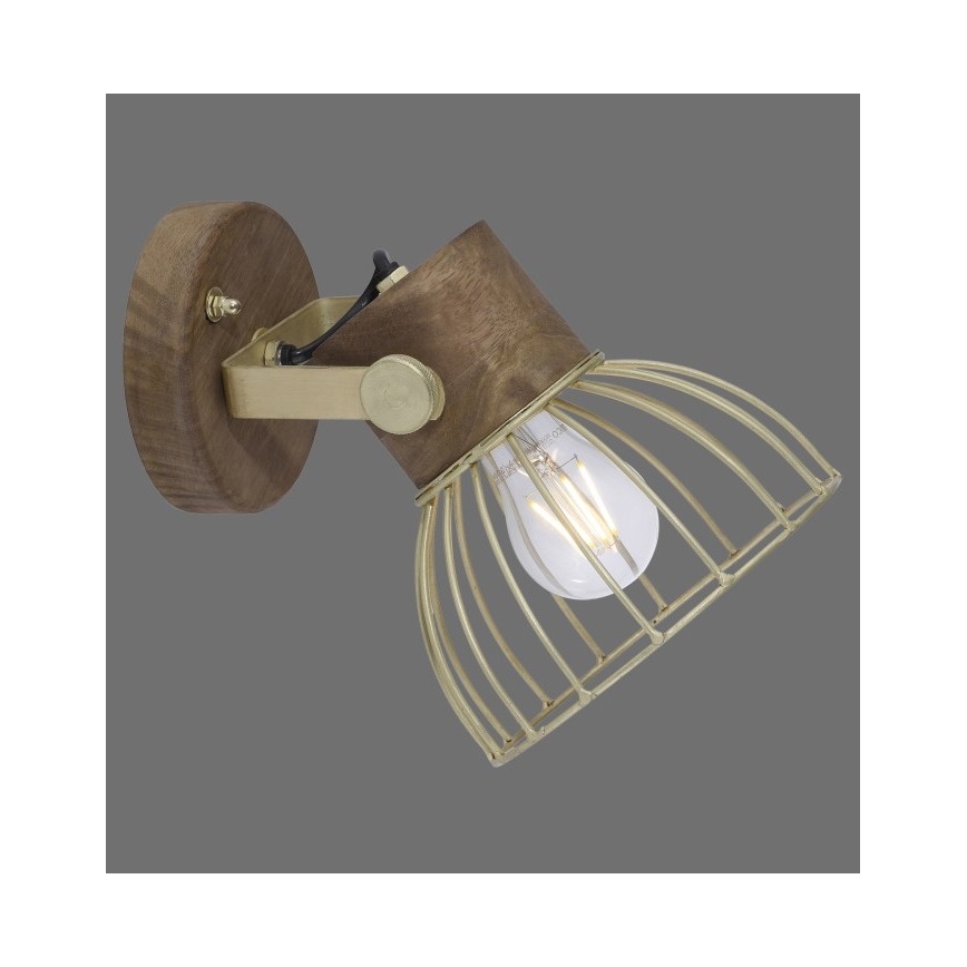 Leuchten Direkt 11486-60 - Wandspot ALAMI 1xE27/25W/230V mangoboom