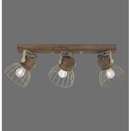 Leuchten Direkt 11488-60 - Spot ALAMI 3xE27/25W/230V mangoboom