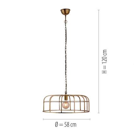 Leuchten Direkt 11493-60 - Suspension filaire AMIR 1xE27/25W/230V