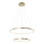 Leuchten Direkt 11525-12 -LED Hanglamp aan koord CIRCLE LED/18,5W/230V + LED/23,5W
