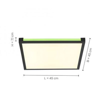 Leuchten Direkt 11621-18 - LED RGB dimbare plafondlamp MARIO LED/24W/230V 2700-5000K + afstandsbediening