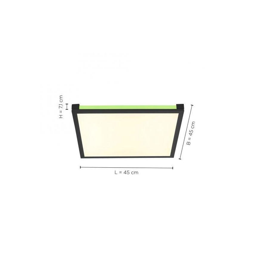 Leuchten Direkt 11621-18 - LED RGB dimbare plafondlamp MARIO LED/24W/230V 2700-5000K + afstandsbediening