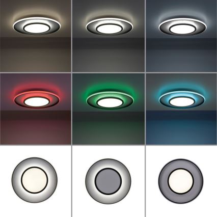 Leuchten Direkt 11627-18 - Luminaire à intensité variable LED RGB ARENDA LED/31W/230V 2700-5000K + Télécommande