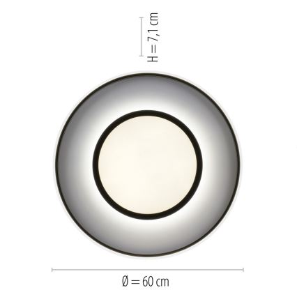 Leuchten Direkt 11627-18 - Luminaire à intensité variable LED RGB ARENDA LED/31W/230V 2700-5000K + Télécommande