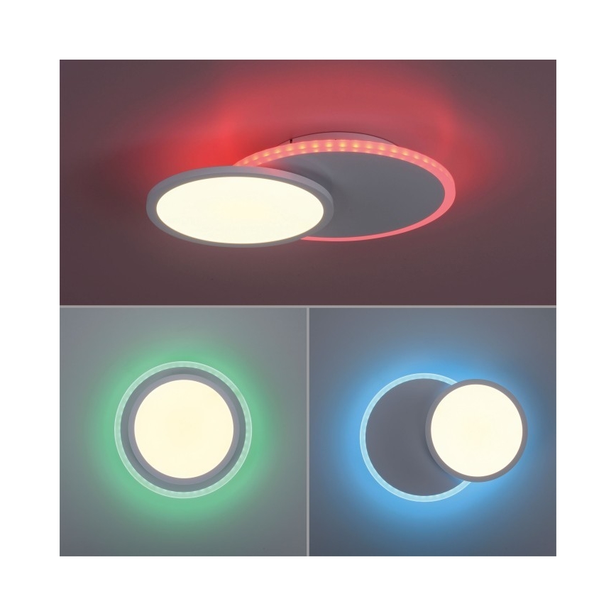 Leuchten Direkt 11662-16 - Dimbare LED RGB plafondlamp ARENDA LED/21W/230V + afstandsbediening