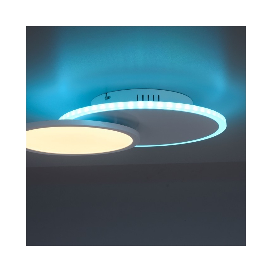 Leuchten Direkt 11662-16 - Dimbare LED RGB plafondlamp ARENDA LED/21W/230V + afstandsbediening