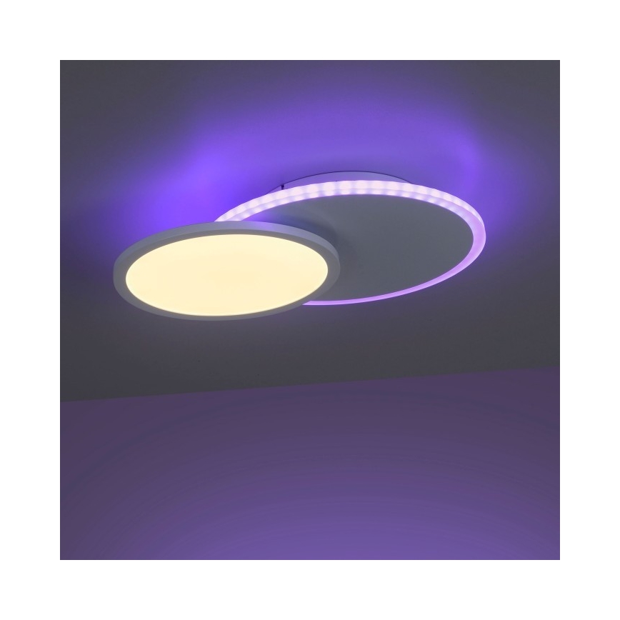 Leuchten Direkt 11662-16 - Dimbare LED RGB plafondlamp ARENDA LED/21W/230V + afstandsbediening