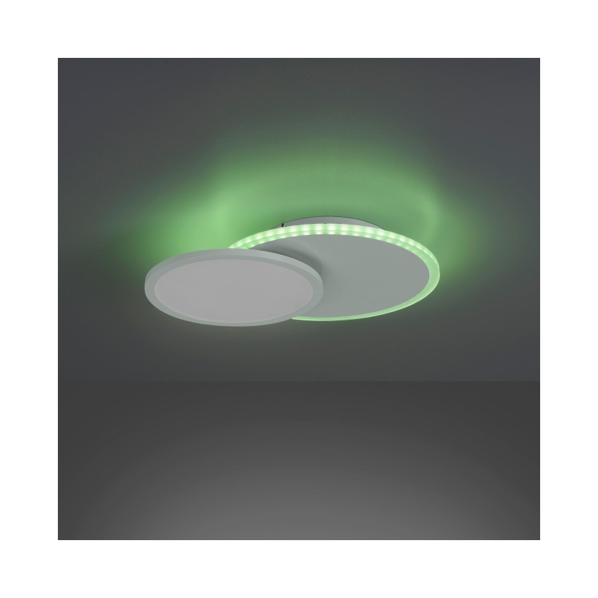 Leuchten Direkt 11662-16 - Dimbare LED RGB plafondlamp ARENDA LED/21W/230V + afstandsbediening