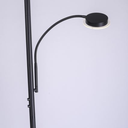 Leuchten Direkt 11709-18 - Lampadaire à intensité variable HANS LED/22W/230V + LED/4W