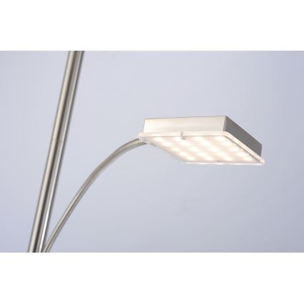 Leuchten Direkt 11710-55 - Lampadaire à intensité variable LED HANS LED/22W/230V + LED/4W