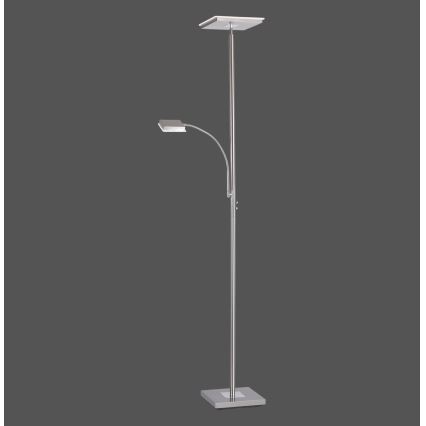 Leuchten Direkt 11710-55 - Lampadaire à intensité variable LED HANS LED/22W/230V + LED/4W