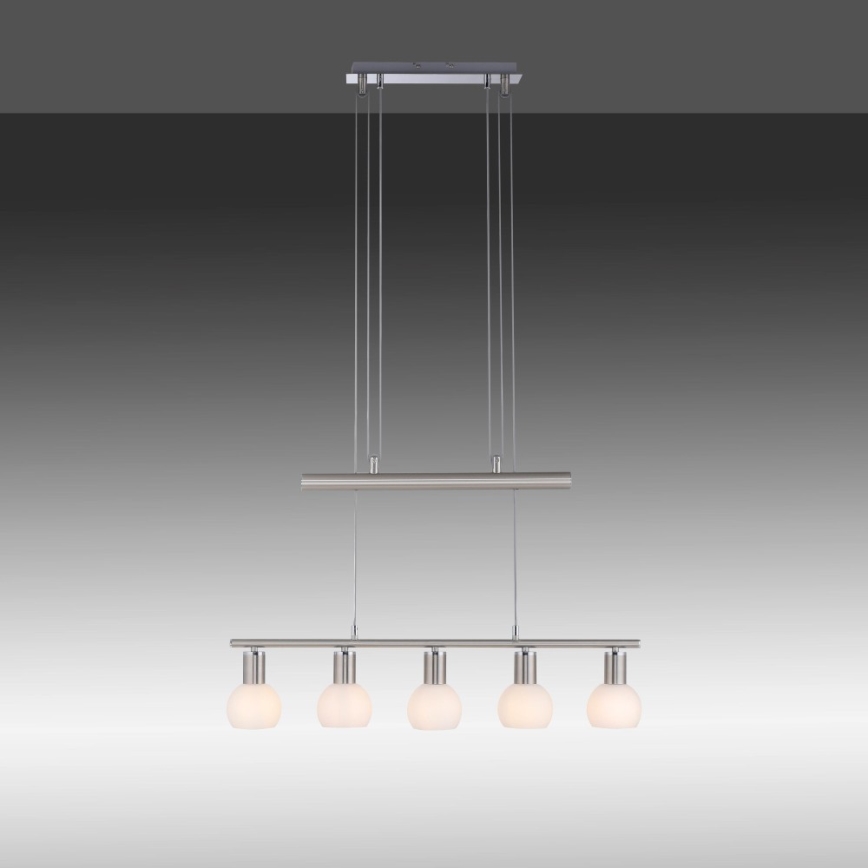 Leuchten Direkt 11939-55 - Hanglamp aan een koord BENEDIKT 5xE14/40W/230V
