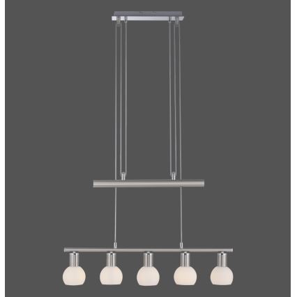 Leuchten Direkt 11939-55 - Hanglamp aan een koord BENEDIKT 5xE14/40W/230V