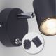 Leuchten Direkt 11941-13 - LED Wand Spot TARIK 1xGU10/5W/230V zwart