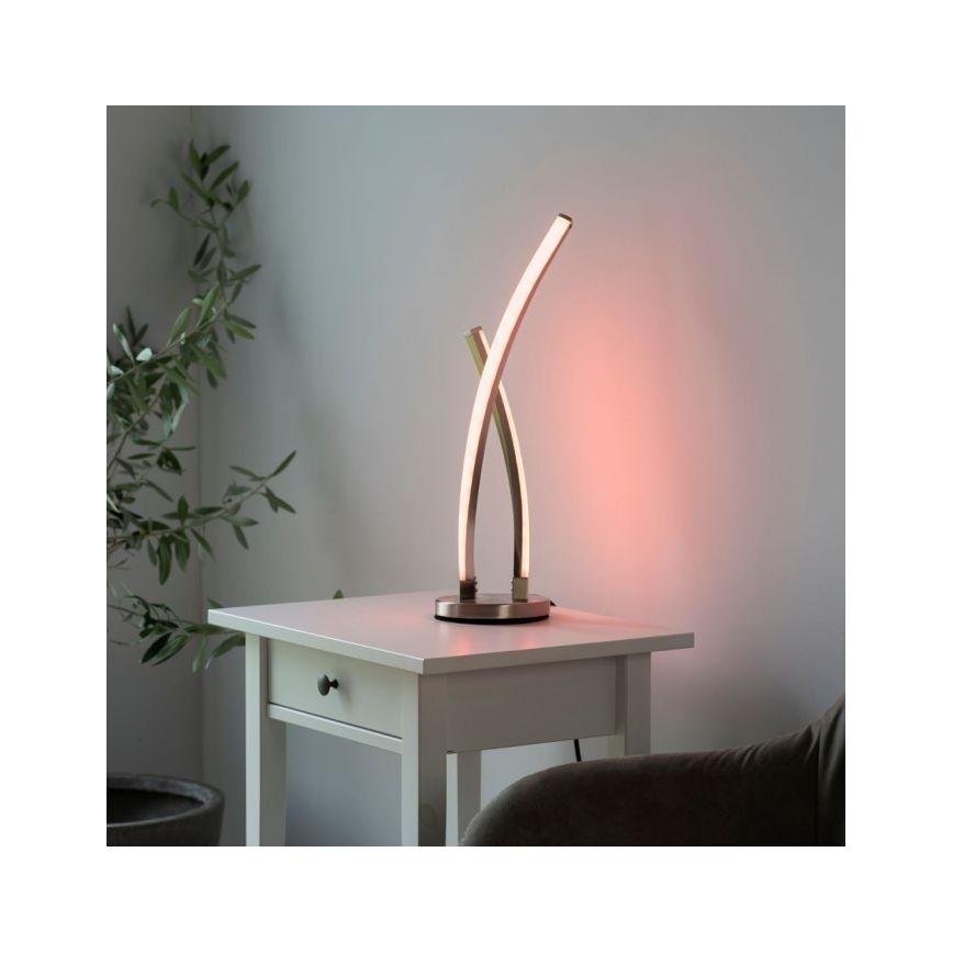 Leuchten Direkt 11991-55 -  Dimbare LED RGB Tafel Lamp SWING LED/9,5W/230V 2700-5000K + afstandsbediening