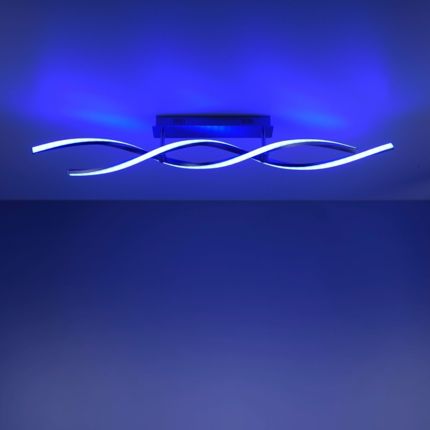 Leuchten Direkt 11993-55 - Lustre monté en surface à intensité variable LED RGB SWING 2xLED/8,5W/230V + Télécommande